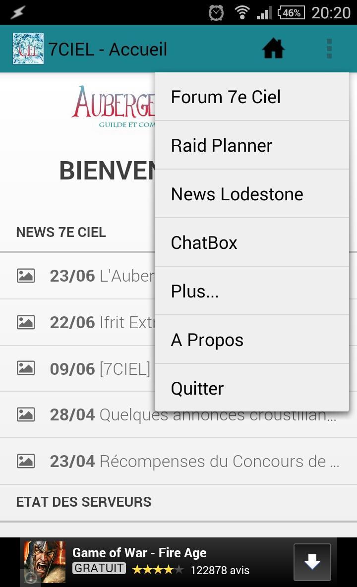Application Android 7CIEL