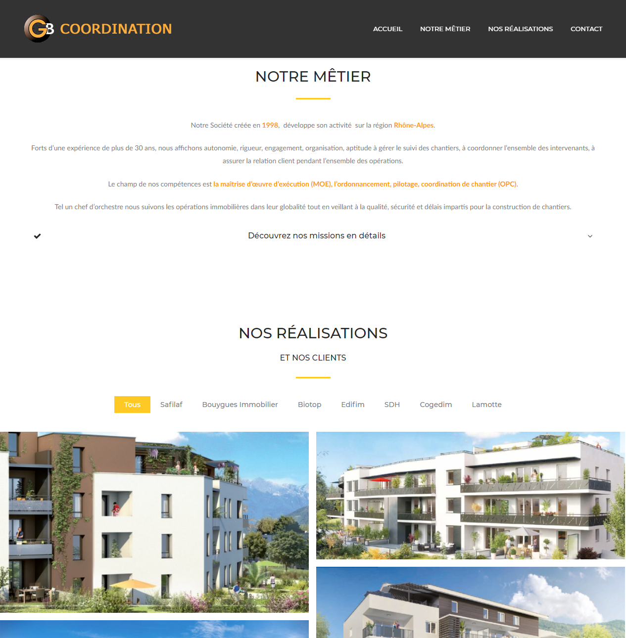 Site Web GB Coordination